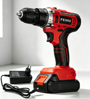 Perceuse sans fil 20V, 15+1 réglages de couple, 0-400/1350 tr/min pour bricolage, assemblage, réparation automobile, 1 chargeur et 1 batterie 1,5Ah