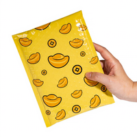 2024 nouvel an cadeau de noël bulle Mailer or lingot motif métallique bulle Mailer