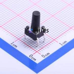 K2-6639DP-O4SW-04 Tactile Switch Through hole-4P,6x6mm Switch Single Pole Single Throw Round Button 2.5N Through Hole - Product Image 1