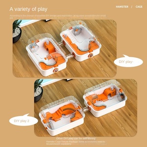 Villa surdimensionnée Golden Bear <span class=keywords><strong>Hamster</strong></span> <span class=keywords><strong>Cage</strong></span> en plastique solide motif verre <span class=keywords><strong>jouet</strong></span> et fournitures paquet pour Guinée <span class=keywords><strong>Hamster</strong></span> <span class=keywords><strong>Cage</strong></span> - Product Image 4