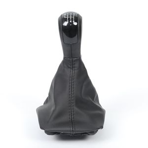 Car Gear <b>Shift</b> <b>Knob</b> Leather 5-Speed 6-Speed Manual Transmission For Skoda Octavia Black - Product Image 5