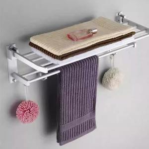 Toallero Plegable de Doble Capa Yao Peng con 2 Barras, Organizador de Baño con Ganchos Colgantes para Toallas y Accesorios de Baño, Licenciado - Product Image 1