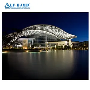 Large Clear Span design of space frame for shopping mall construction wedding hall