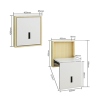 WELLTOP Tabouret à chaussures mural multifonctionnel, gain de place, pliable, WT-B08, meubles de maison