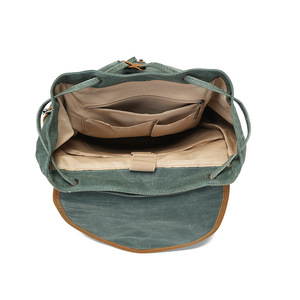 Sacs de voyage sportifs rétro tendance, sacs de randonnée, sacs d'école pour étudiants, sacs à dos en toile cirée Crazy Horse pour la randonnée - Product Image 4