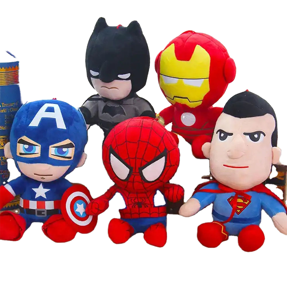 Оптовая продажа 25 см Marvel Hero аниме плюшевая кукла Подарочная машина специальный плюшевый подарок коготь машина кукла подарок плюшевая игрушка