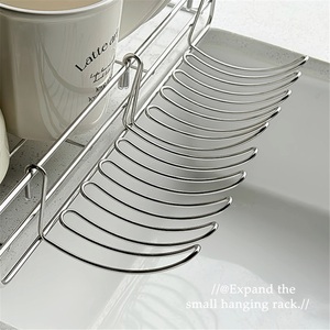 Stainless Steel Modern Hotel <b>Kitchen</b> Drain Net Basket Expansion Storage <b>Rack</b> with Wall-Mounted Design - Product Image 3