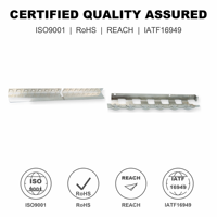 Support nickelé sur mesure OEM avec grille d'angle perforée et bride rivetée pour pack de batteries de précision OEM ODM