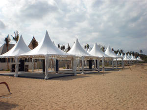 5*5 Meter Aluminium Vlamvertragende Pagode Luifel Tenten Beweegbare Pavilion Pagode Feesttent <span class=keywords><strong>Tent</strong></span> - Product Image 4
