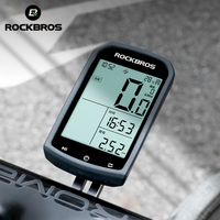 ROCKBROS Komputer Sepeda Pintar GPS Tahan Air, Stopwatch Nirkabel, Pengukur Kecepatan Bersepeda