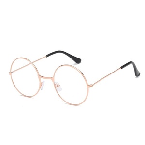 Cornice Vintage rotonda per <span class=keywords><strong>Harry</strong></span> <span class=keywords><strong>Potter</strong></span> stile Clear Student occhiali alla moda coreano in metallo lenti uomo e donna accessori moda - Product Image 6