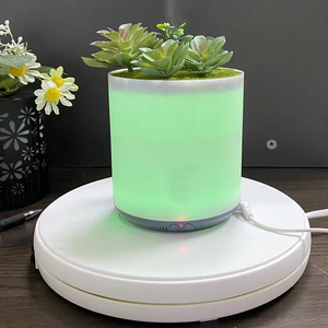Baru 400ML Tanaman Hijau <span class=keywords><strong>Humidifier</strong></span> Udara Penyebar Aroma Minyak Esensial Ultrasonik Diffuser Minyak Tanaman Simulasi untuk Rumah Kantor - Product Image 2