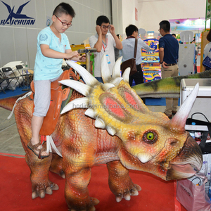 Dinosaurio Animatrónico de Tamaño Real, Camina y Pasa el Tiempo Montándolo, Funciona con Batería, para Adultos y Niños, para Centros Comerciales - Product Image 3