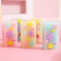 Gomme en forme d'étoile de dessin animé, gomme mignonne pour papeterie, gomme à crayon artistique