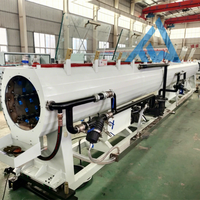 Ligne de production de tuyaux PE de grande taille 315-630 mm, tuyau d'alimentation en eau noir durable