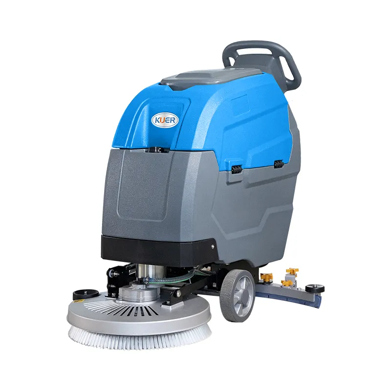 KUER KR-A65 Battery Plastic Manual Metal Electric Walk-Behind Floor Scrubber Floor Scrubber For Hotel Farms