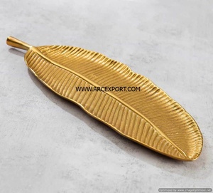 Plato y bandejas para servir alimentos de aluminio pulido con espejo de acero inoxidable de la más alta calidad, bandeja decorativa para servir alimentos en la mesa del hogar - Product Image 3