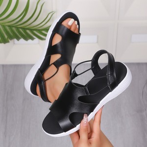 Women Summer Comfortable Beach <b>Sandals</b> New Open-Toe European and American Thick-Soled Wedge <b>Sandals</b> in Stock Wholesale - Product Image 2
