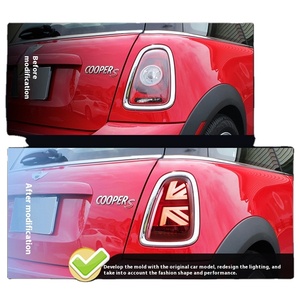 R56 R57 R58 R59 Rear Tail Lamp Assembly New LED 12V Taillight Red Streamer Turn Signal for 2007-2013 <b>Mini</b> for <b>MINI</b> R56 Taill - Product Image 3