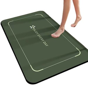 Tapis de salle de bain en terre de diatomées, tapis absorbants pour toilettes, imperméables, découpables, antidérapants (usine) - Product Image 5