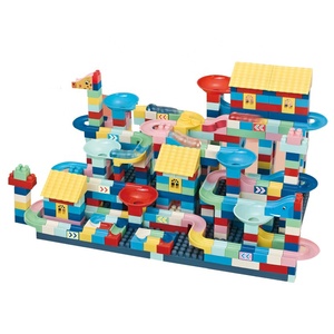 Juego de bloques de construcción de canicas para niños, 423 piezas, carreras de canicas, juguetes educativos - Product Image 1