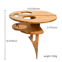 Table de pique-nique moderne et portable en bambou pour l'extérieur, plateau à charcuterie, plateau à fromage, mobilier d'extérieur