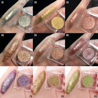 Palette de fards à paupières vegan 12 couleurs mates duochrome, haute pigmentation, ingrédients minéraux, formule waterproof pour les tons de peau clairs et foncés