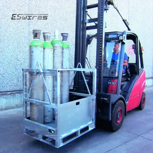 An toàn giao thông vận tải kim loại thép hàn công nghiệp xếp chồng bán buôn lưu trữ Xi lanh khí lồng