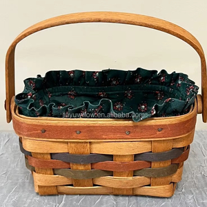 JY Kids <span class=keywords><strong>Lin</strong></span> Stoff Halloween Korb gestreifte Wicker Beauty Geschenk korb aus Weide - Product Image 1