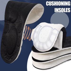 5 Pairs Breathable Cotton Insoles White High Elasticity Soft <b>Cushion</b> Deodorant Shock Absorbing Arch Support Shoe <b>Pads</b> Unisex - Product Image 1