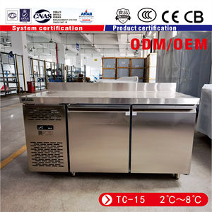 Commercial Freezer Under Counter Chiller Stainless Steel Counter Top Work Table Refrigerator - Product Image 2