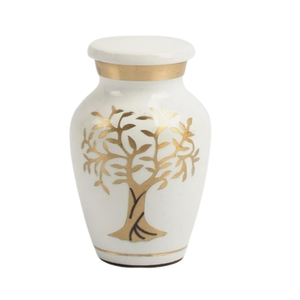 Mini urnes de crémation finies par marbre de souvenir en métal en métal de forme de coeur pour des urnes funéraires de souvenir de cendres pour l'usage de crémation - Product Image 5