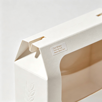 Boîte d'emballage en papier pliable avec logo personnalisé pour céréales et flocons d'avoine, finition mate, pour la vente au détail de granola instantané
