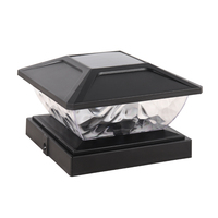 Lampe solaire LED d'extérieur étanche avec design pilier, télécommande et minuterie pour jardin, clôture, allée et décoration solaire