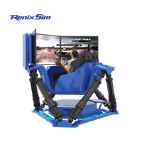 Renixsim 6 Axis Full Motion Sim Racer Rig Arcade Game Center Coin Operate Car Kids Game Simulator