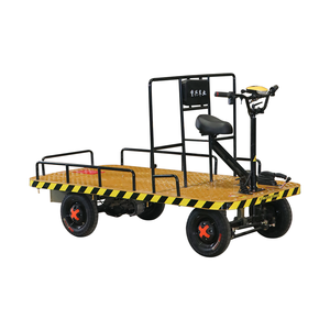 Troli Listrik Roda Empat Tugas Berat, Dorong Manual, Senyap, Bak Datar, Truk Dumper Listrik, Troli Pengangkut Listrik - Product Image 1