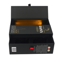 Coffrets Rigides de Luxe Personnalisés avec Logo Estampé, Impression UV, Fermeture Magnétique en Mousse, Emballage pour Vin et Whisky, Boîte d'Expédition en Papier