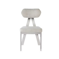 Nouvelle Chaise de Salle à Manger en Acier Inoxydable Doré Titane, Design Innovant, Dossier Triangulaire, Revêtement en Tissu Lin, Chaise d'Appoint pour Villa