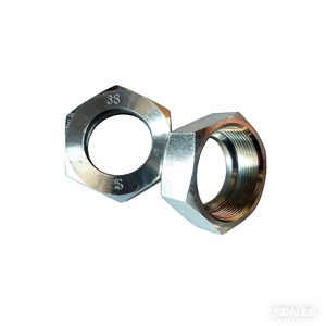 Écrou autobloquant métrique M10 zingué pour raccord de tuyauterie hydraulique, installation de gaz, classe 8.8 - Product Image 2