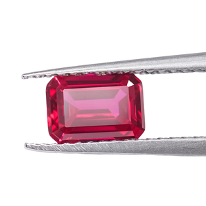 Nuôi cấy <span class=keywords><strong>m</strong></span>àu đá quý <span class=keywords><strong>ruby</strong></span> Emerald Shape 1CT Vòng Bông tai <span class=keywords><strong>m</strong></span>ặt dây chuyền có thể được điên - Product Image 2