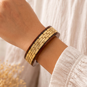 Brazalete de Madera Premium con Múltiples Temas, Hecho a Mano, de Madera Natural, Joyería de Moda, Ligero, Ecológico, Accesorio para la Muñeca, Regalo - Product Image 1