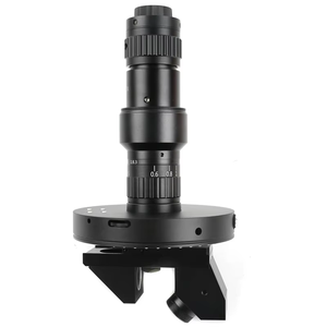 2D 3D 0.6-5.0X 工業用立体 10-180X C マウントズームレンズ、208 個の LED リングライト付き、VGAVideo 顕微鏡カメラ用 - Product Image 1