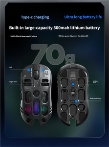 Xác minh Nhà cung cấp ánh sáng trọng lượng Bluetooth Chuột chơi game tùy chỉnh xây dựng thương hiệu chuột chơi game có dây USB C Chuột chơi game cho <span class=keywords><strong>Macbook</strong></span> <span class=keywords><strong>Air</strong></span> - Product Image 4