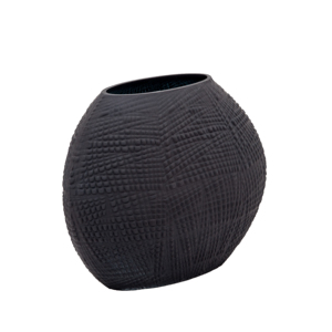Vaso in Vetro Texturizzato, Decorazione Moderna per la Casa, Superficie Scolpita, Vaso Decorativo per Fiori da Soggiorno - Product Image 2
