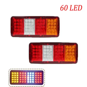 Feu Stop, Clignotant Latéral, Feu Antibrouillard, Feu Arrière 12V pour Remorque, Camion, Caravane, 60 LED, 10W, Universel Gauche Droite - Product Image 3