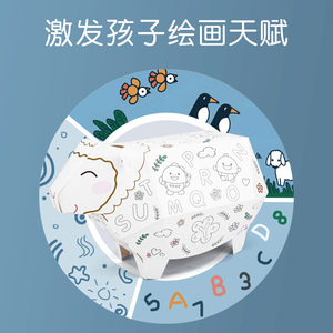 Mainan Edukasi Anak Terlaris, Papan Gambar Grafiti 3D DIY, Puzzle Interaktif Kertas, Model Mainan Orang Tua-Anak - Product Image 3