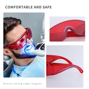 Dental Red Safety Goggles CE Certified Multi-Function for <b>Teeth</b> <b>Whitening</b> and Eye Protection During Dental Industry Work - Product Image 6