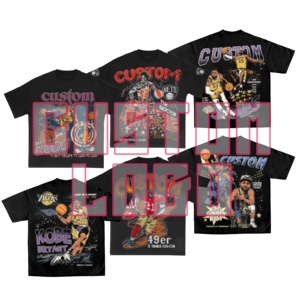 เสื้อยืดคอกลมสำหรับผู้ชายพิมพ์ลายโอเวอร์ไซส์สุดหรูผ้าฝ้าย100% รุ่นโอเวอร์ไซส์พิมพ์ลายกราฟิกสั่งพิมพ์โลโก้ได้ตามต้องการ - Product Image 4