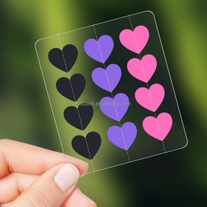 ชุดแผ่นแปะ<span class=keywords><strong>สิว</strong></span>รูปหัวใจหลากสี - ดูดซับหนองอย่างรวดเร็วและดูแลรอย<span class=keywords><strong>สิว</strong></span>หลังการรักษาด้วยทีทรี - Product Image 1