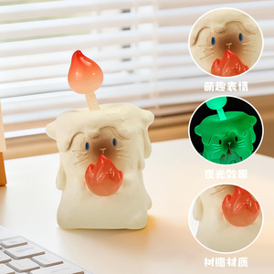 รุ่ยเจีย พีเอะ แคท บลายด์บ็อกซ์ ฟิกเกอร์การ์ตูนแมวสยาม ของตกแต่งสำนักงาน ของขวัญวันเกิด น้ำหนักเบา รูปทรงแปลกตา - Product Image 3